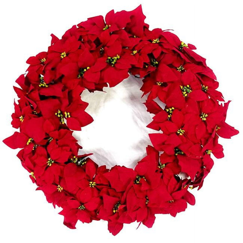 Celebrations Red Poinsettia Indoor Christmas Decor 24 in.