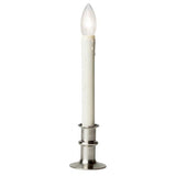 Celestial Lights Bushed Nickel no scent Scent LED Battery Operated Taper Window Candle
