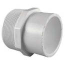 Charlotte Pipe Schedule 40 1-1/2 in. MPT X 1-1/4 in. D Slip PVC Pipe Adapter 1 pk