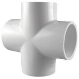 Charlotte Pipe Schedule 40 1-1/4 in. Slip X 1-1/4 in. D Slip PVC Cross 1 pk