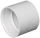 Charlotte Pipe Schedule 40 1-1/2 in. Hub X 1-1/2 in. D Hub PVC Coupling 1 pk
