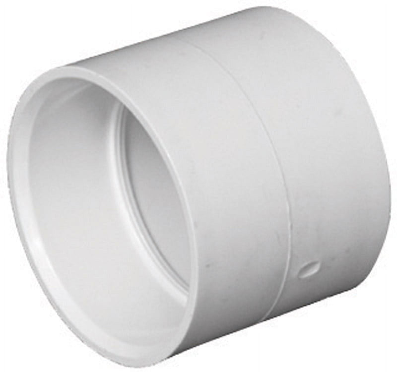 Charlotte Pipe Schedule 40 1-1/2 in. Hub X 1-1/2 in. D Hub PVC Coupling 1 pk