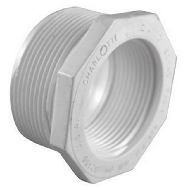 Charlotte Pipe Schedule 40 1-1/2 in. MPT X 1/2 in. D FPT PVC Reducing Bushing 1 pk