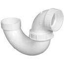 Charlotte Pipe Schedule 40 1-1/2 in. Hub X 1-1/2 in. D Hub PVC P-Trap with Union 1 pk
