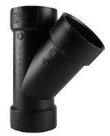 Charlotte Pipe 3 in. Hub X 3 in. D Hub ABS Wye