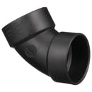 Charlotte Pipe 3 in. Hub X 3 in. D Hub ABS 60 Degree Elbow