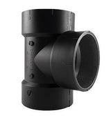 Charlotte Pipe 3 in. Hub X 3 in. D Hub ABS Vent Tee