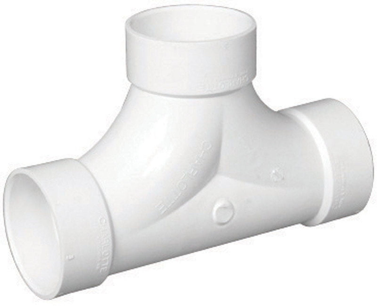 Charlotte Pipe 3 in. Hub X 3 in. D Hub PVC Cleanout Tee 1 pk