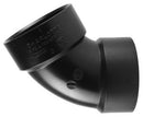 Charlotte Pipe 4 in. Hub X 4 in. D Hub ABS 60 Degree Elbow