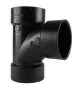 Charlotte Pipe 4 in. Hub X 4 in. D Hub ABS Sanitary Tee