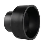 Charlotte Pipe 3 in. Hub X 4 in. D Hub ABS Coupling