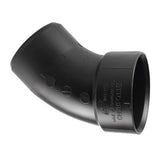 Charlotte Pipe 2 in. Hub X 2 in. D Spigot ABS 45 Degree Elbow
