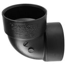 Charlotte Pipe 2 in. Hub X 2 in. D Hub ABS Elbow