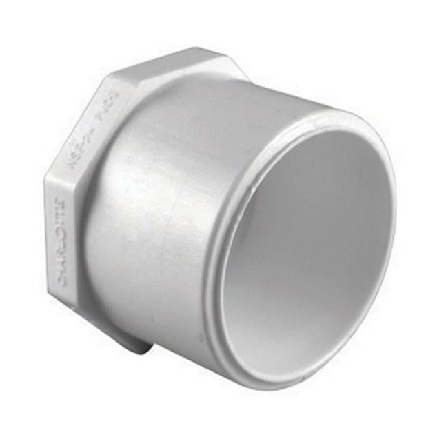 Charlotte Pipe Schedule 40 1-1/4 in. Spigot X 1-1/4 in. D Slip PVC Plug 1 pk