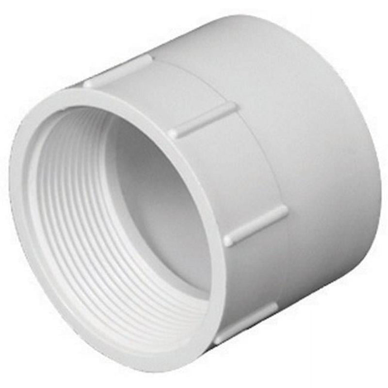 Charlotte Pipe Schedule 40 2 in. Hub X 2 in. D FPT PVC Pipe Adapter 1 pk
