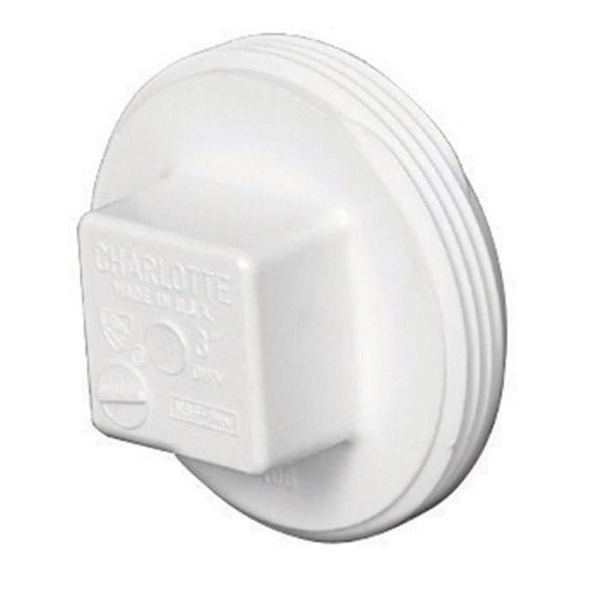 Charlotte Pipe Schedule 40 4 in. MPT X 4 in. D MPT PVC Clean-Out Plug 1 pk