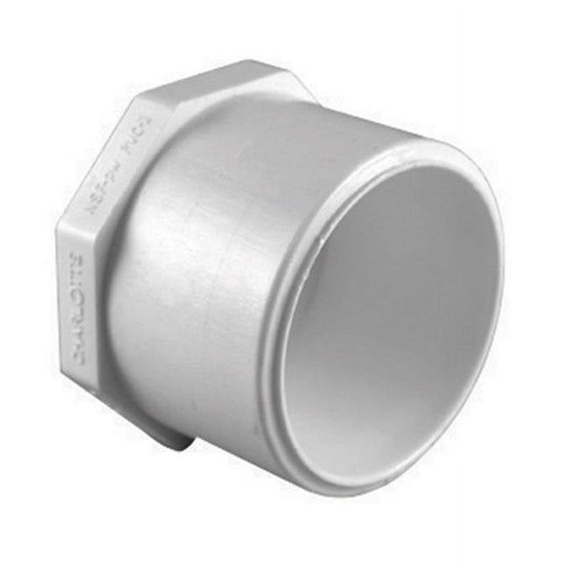 Charlotte Pipe Schedule 40 2 in. Spigot X 2 in. D Slip PVC Plug 1 pk