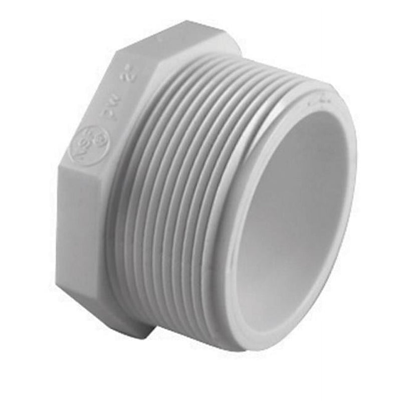 Charlotte Pipe Schedule 40 1/2 in. MPT X 1/2 in. D FPT PVC Plug 1 pk