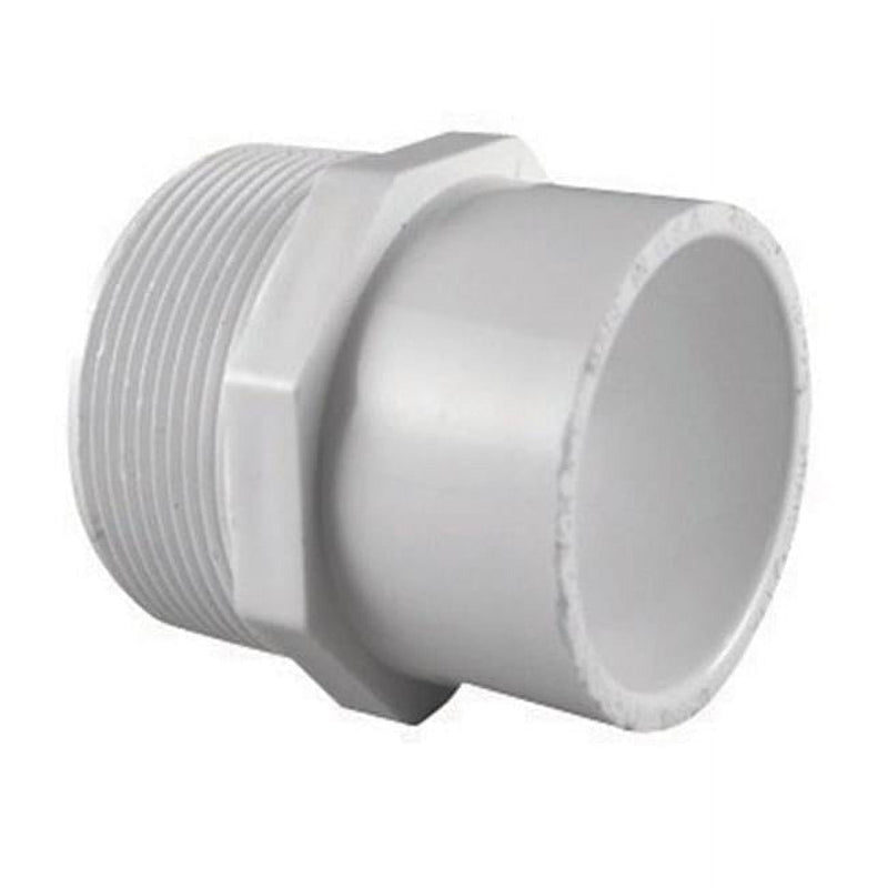 Charlotte Pipe Schedule 40 1-1/2 in. MPT X 2 in. D Slip PVC Reducing Adapter 1 pk