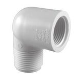 Charlotte Pipe Schedule 40 1/2 in. MPT X 1/2 in. D MPT PVC Street Elbow 1 pk