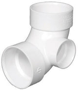 Charlotte Pipe Schedule 40 3 in. Hub X 3 in. D Hub PVC 90 Degree Elbow 1 pk