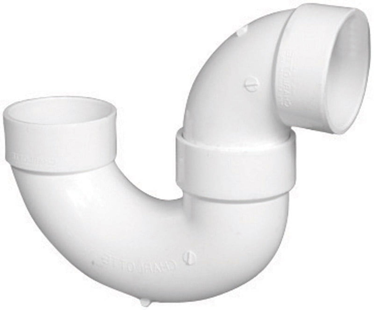 Charlotte Pipe Schedule 40 3 in. Hub X 3 in. D Hub PVC P-Trap 1 pk