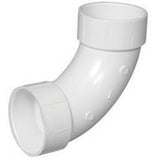 Charlotte Pipe Schedule 40 4 in. Hub X 4 in. D Hub PVC Long Sweep Elbow 1 pk