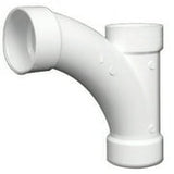 Charlotte Pipe Schedule 40 4 in. Hub X 4 in. D Hub PVC Long Turn Wye 1 pk
