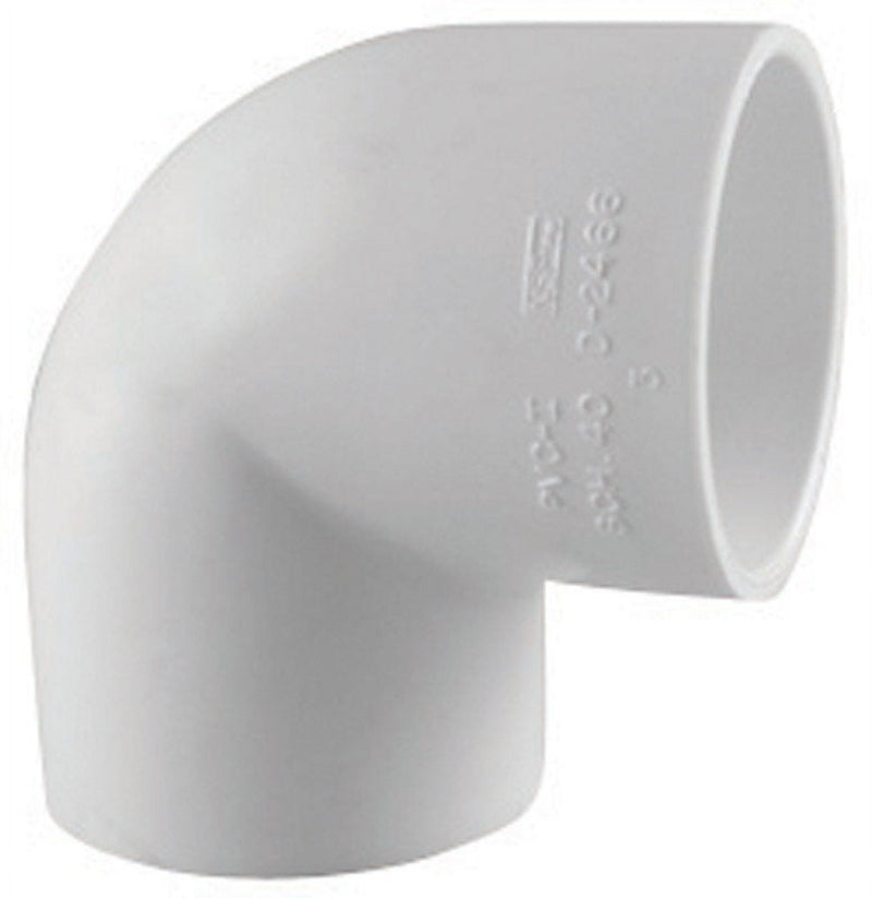 Charlotte Pipe Schedule 40 4 in. Slip X 4 in. D Slip PVC Elbow 1 pk