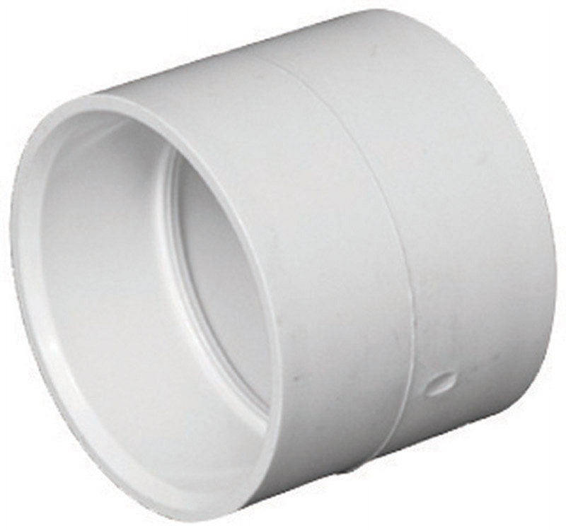 Charlotte Pipe Schedule 40 6 in. Hub X 6 in. D Hub PVC Coupling 1 pk