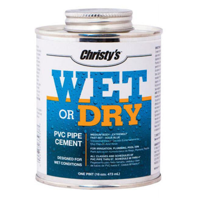 Christy's Wet or Dry Blue Cement For PVC 16 oz