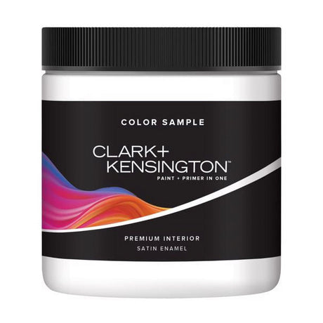 Clark+Kensington Ultra White Water-Based Paint Sample 8 oz