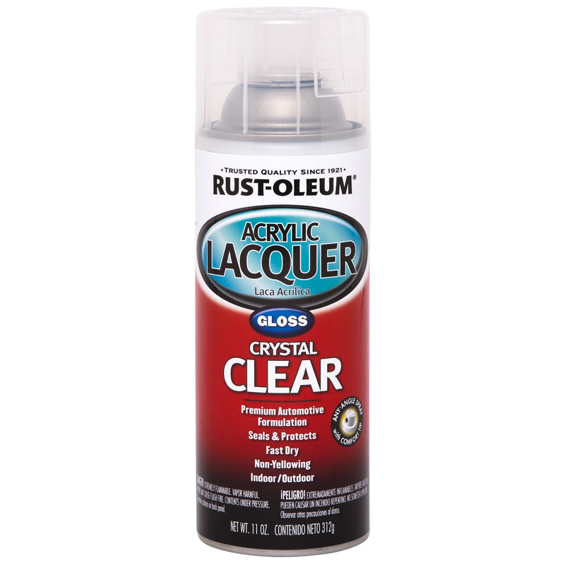 Rust-Oleum Automotive Lacquer Gloss Clear Automotive Acrylic Lacquer Spray 12 oz