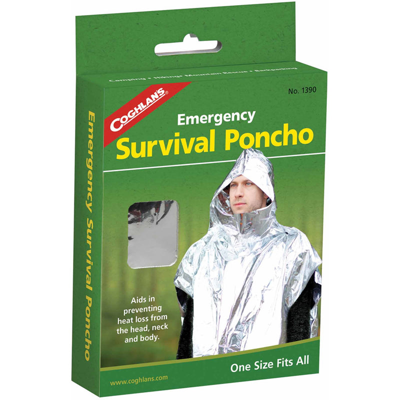 Coghlan's Silver Survival Poncho 5.875 in. H X 42-1/2 in. W X 39 in. L 1 pk