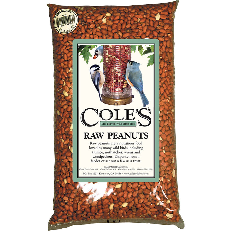 Cole's Assorted Species Raw Peanuts Wild Bird Food 10 lb