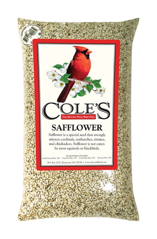 Cole's Assorted Species Safflower Seeds Wild Bird Food 40 lb