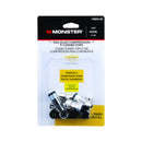 Monster Just Hook It Up Compression RG6 Quad Compression  Connector 10 pk