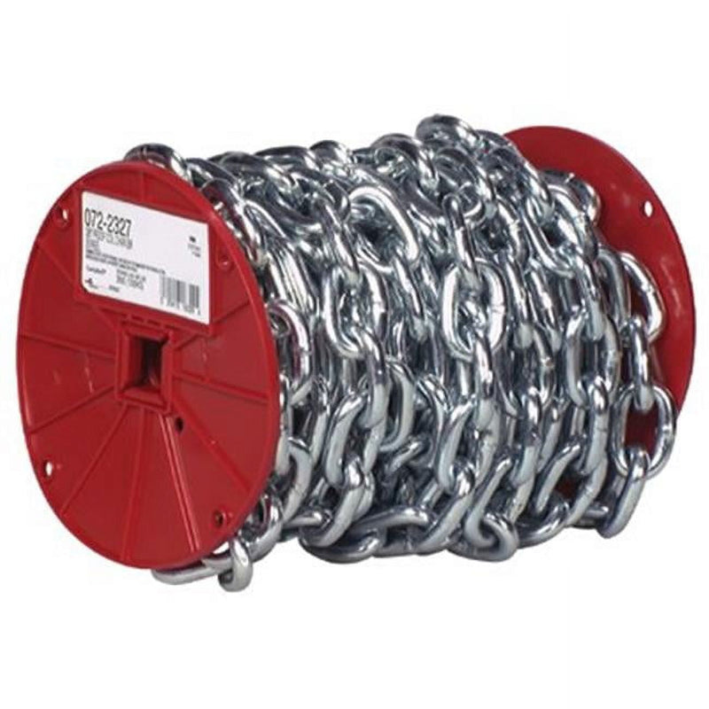 Campbell 3/16 in. Oval Link Carbon Steel Proof Coil Chain 3/16 in. D X 100 ft. L