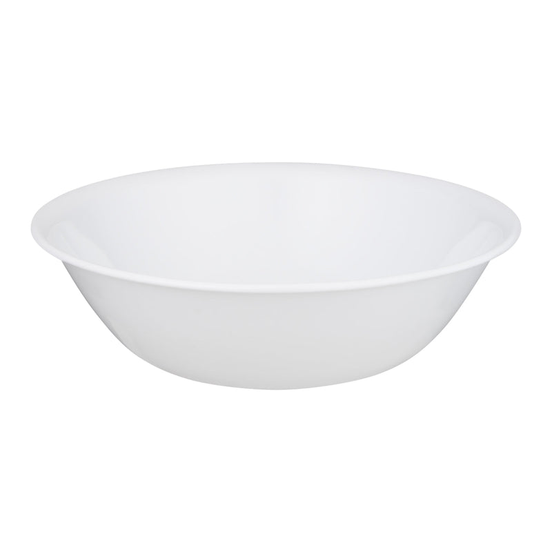 Corelle Livingware 64 oz Winter Frost Glass Winter Frost White Serving Bowl 10.37 in. D 1 pk