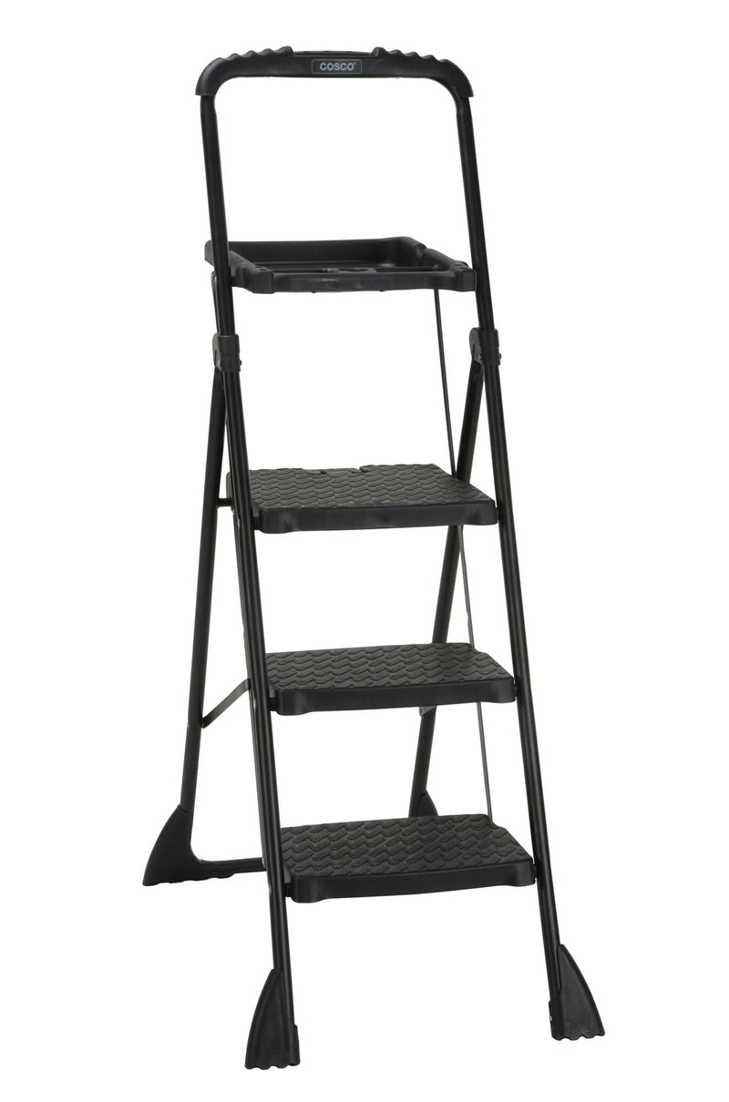 Cosco 60.98 in. H X 21.65 in. W X 3.31 in. D 250 lb. capacity 3 step Steel Folding Step Stool