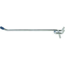 Crawford Zinc Plated Silver Steel 6 in. Peg Hooks 2 pk