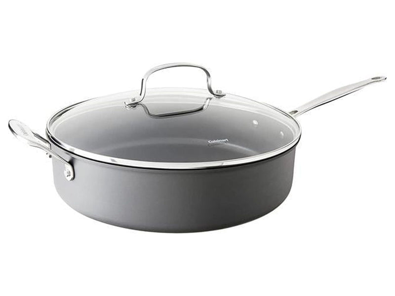Cuisinart Chef's Classic Stainless Steel Saute Pan 5.5 qt Black