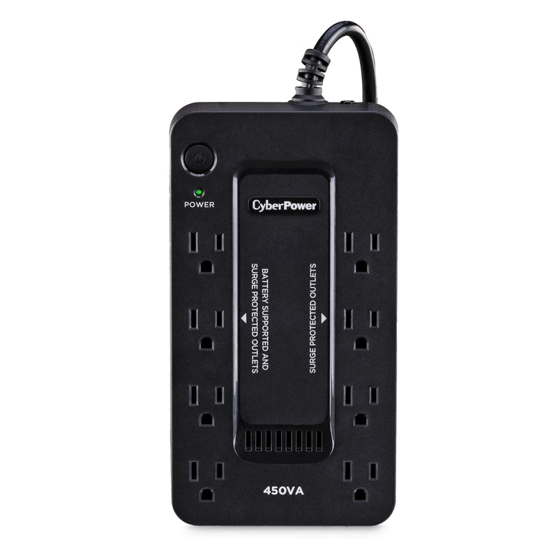 CyberPower 5 ft. L 8 outlets Power Block Black 890 J