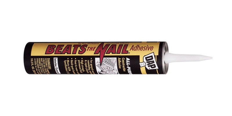 DAP Beats the Nail Synthetic Rubber Construction Adhesive 10.3 oz