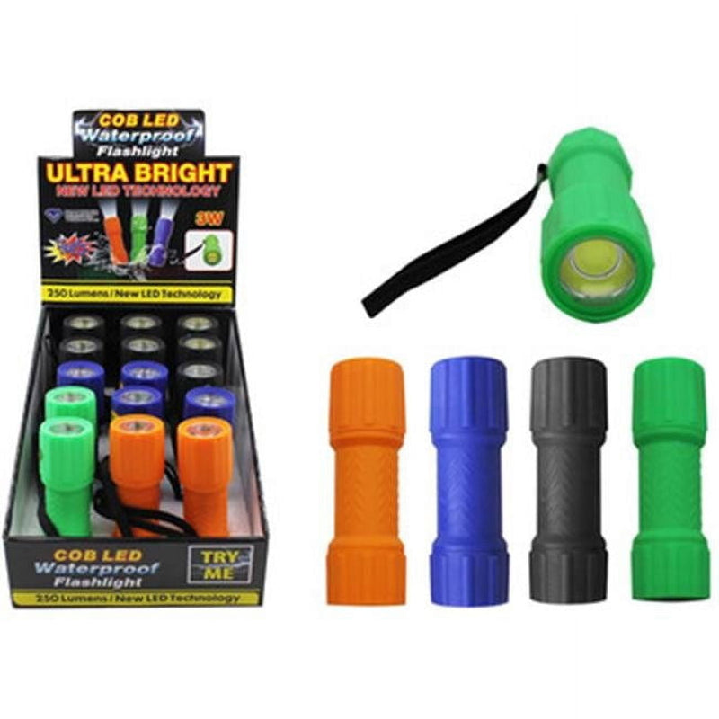 Diamond Visions Waterproof Assorted LED Flashlight AAA Battery