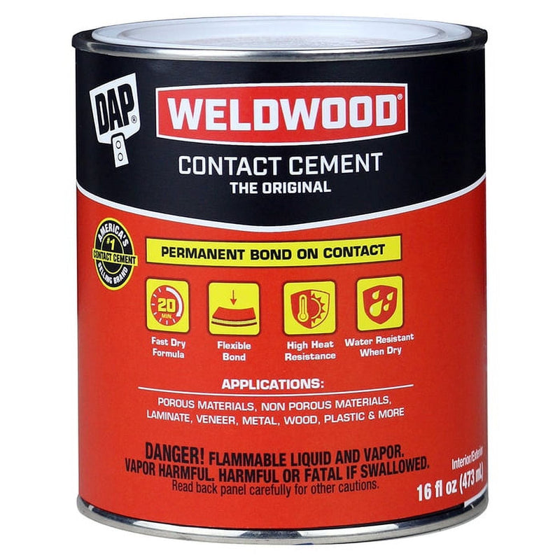 DAP Weldwood High Strength Rubber Contact Cement 1 pt