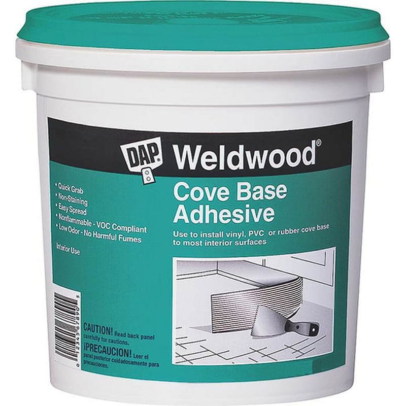 DAP Weldwood High Strength Synthetic Acrylic Latex Cove Base Adhesive 1 qt