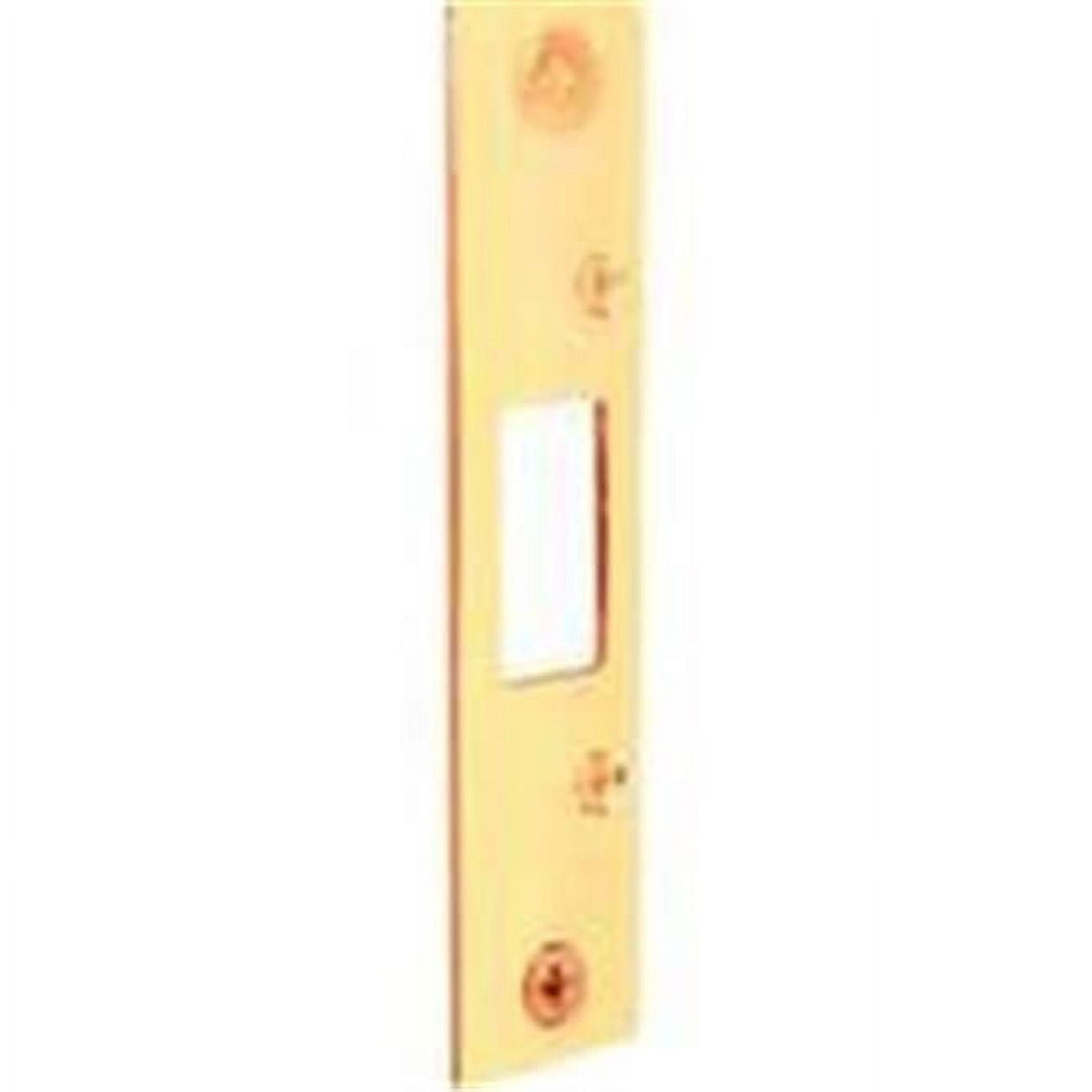 Prime-Line 4.9 in. H X 1.1 in. L Brass-Plated Brass Steel Deadbolt Strike