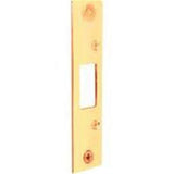 Prime-Line 4.9 in. H X 1.1 in. L Brass-Plated Brass Steel Deadbolt Strike