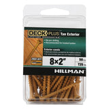Deck Plus No. 8 X 2 in. L Tan Star Flat Head Exterior Deck Screws 50 pk